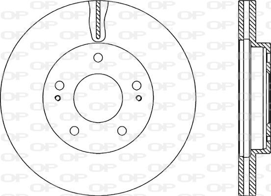 OPEN PARTS Тормозной диск BDR2205.20